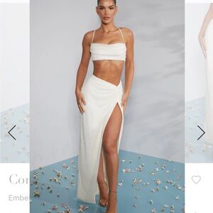 OH POLLY never worn ivory beaded set